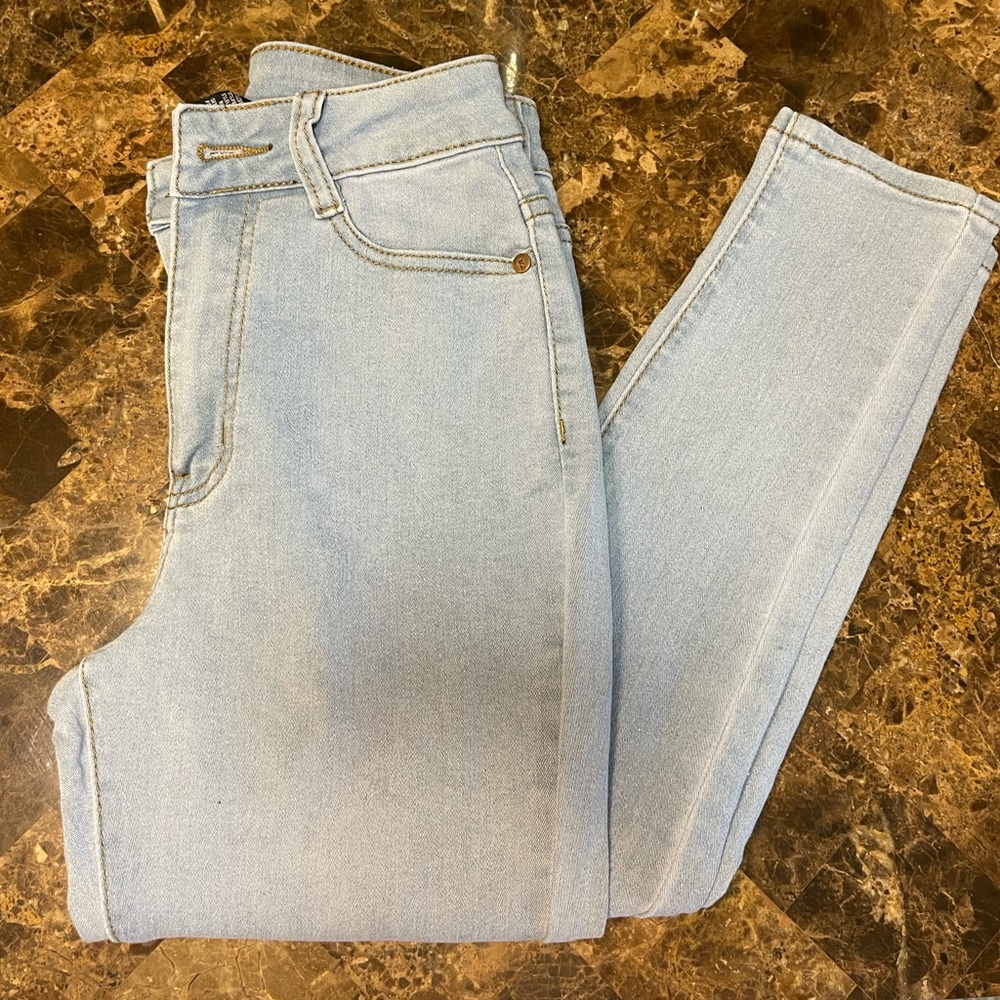 Light Blue High waisted Skinny Jeans